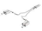 Borla ATAK Cat Back 15 Ford Mustang 3.7L V6 MT/AT 2.25in Pipe 4in Single Round Rolled Tips exhaust system for performance.