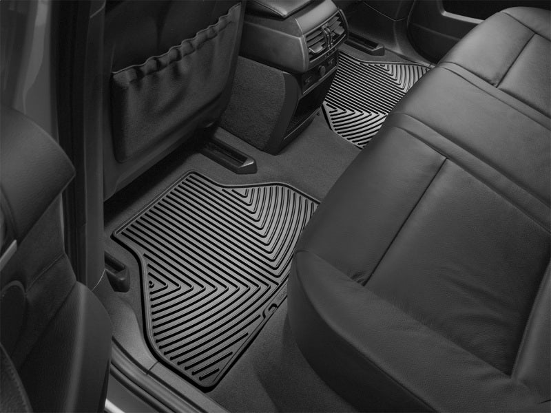 WeatherTech 07-13 BMW X5 Rear Rubber Mats - Black in car