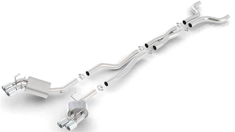Borla 12-14 Chevrolet Camaro ZL1 Coupe 6.2L 8cyl AT/MT 6spd RWD Aggressive ATAK Catback Exhaust system components