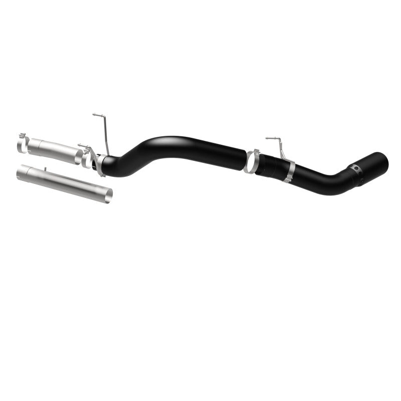 MagnaFlow 07-10 Dodge 2500/3500 409 SS DPF Back 5in Single Exit Exhaust- Black for offroad performance upgrades.