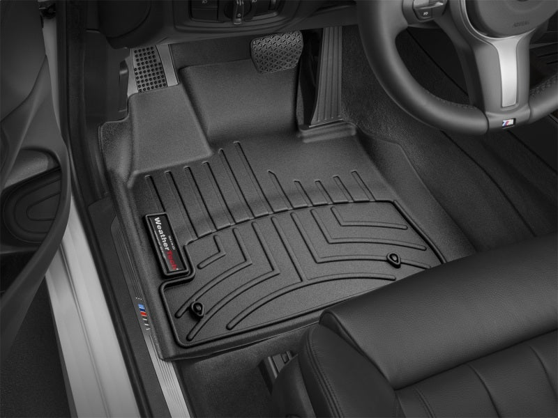 WeatherTech 14+ BMW X5 Front FloorLiner - Black in car