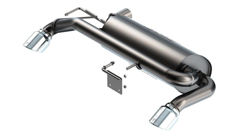 Borla 21-22 Ford Bronco 2.7L V6 4WD ATAK Axle Back Exhaust w/ Bright Chrome Tips Main image