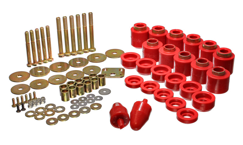 Energy Suspension 1in Body Lift Kit - Red off road parts