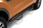 N-Fab Nerf Step 2019 Ford Ranger Crew Cab - Tex. Black - Cab Length - 3in. for off road performance upgrades.