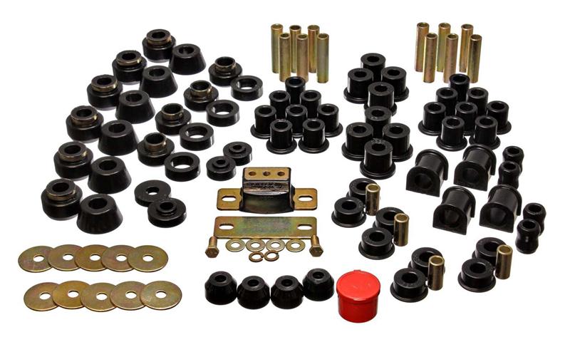 Energy Suspension 87-95 Jeep Wrangler YJ Black Hyper-Flex Master Bushing Set for offroad performance upgrades