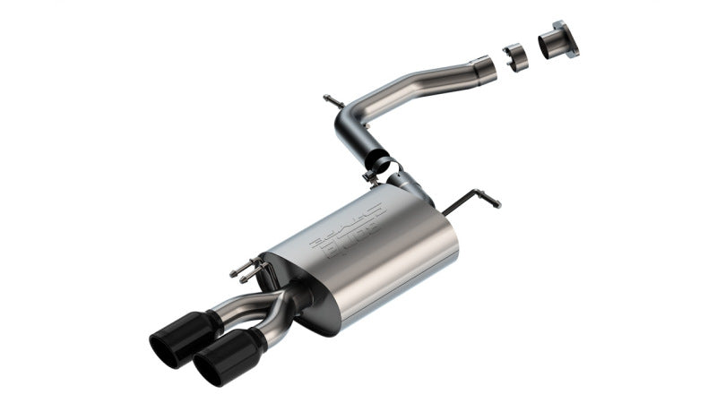 Borla 20-22 Hyundai Palisade/2023 Kia Telluride 3.8L V6 S-Type Axle-Back Exhaust w/ Black Chrome Tip Main image
