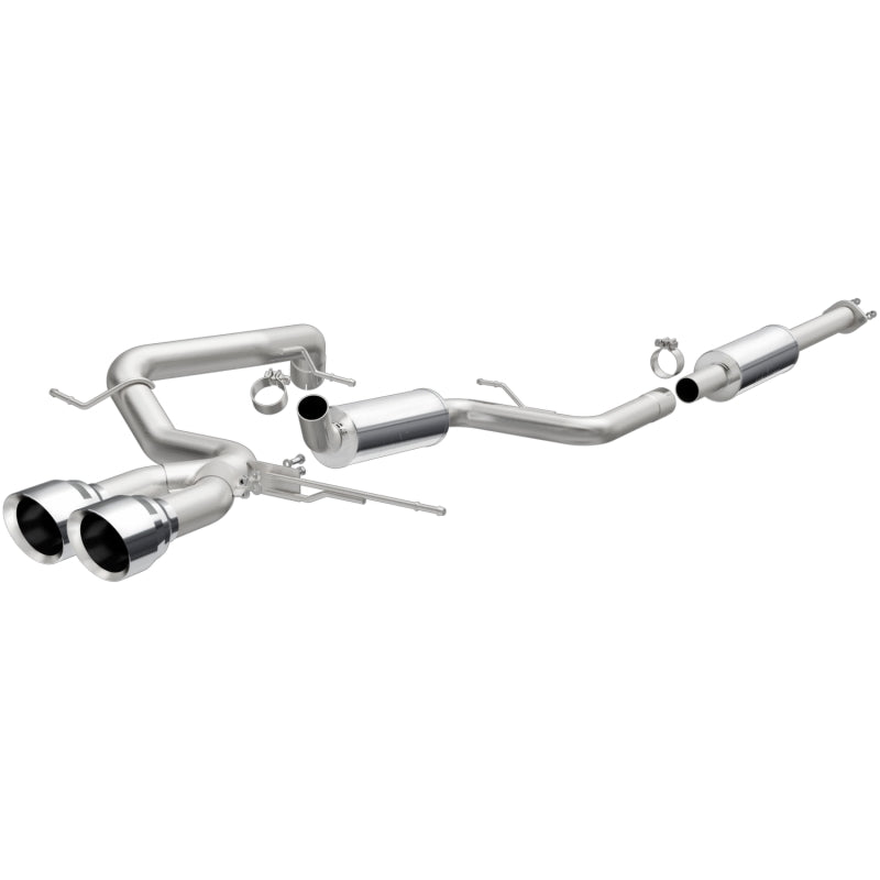 MagnaFlow 13 Ford Focus 2.0L Turbocharged ST Dual Center Rear Exit Stainless Cat Back Perf Exhaust Secondary image