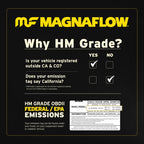 MagnaFlow Conv Direct Fit Catalytic Converter 2007-2015 Nissan Altima L4 2.5L Gas and Diesel HM Grade EPA compliance information.