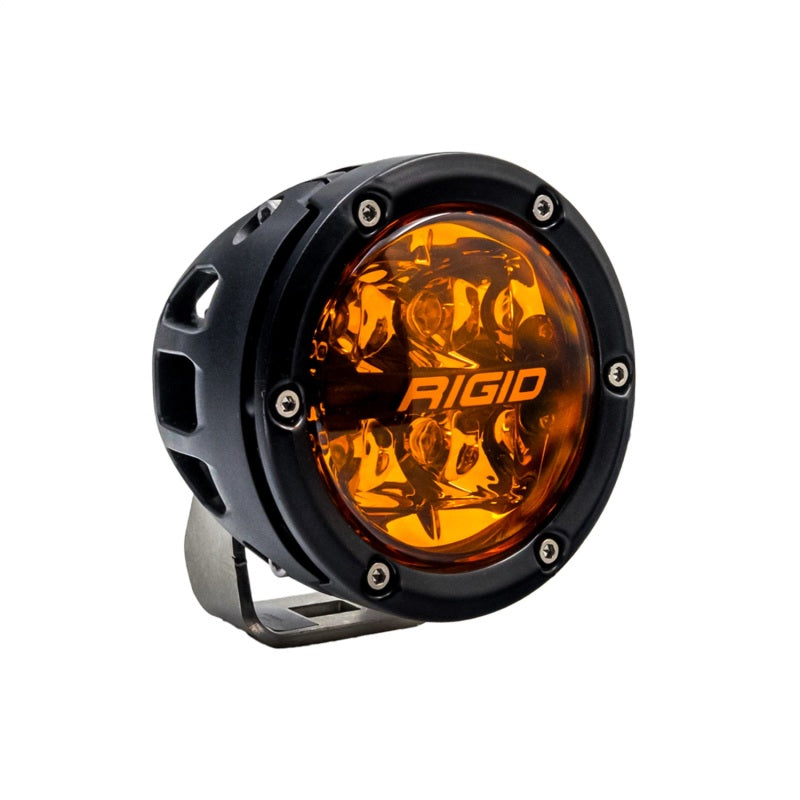 Rigid Industries 360-Series 4in Fog w/ Amber PRO Lens - White (Pair) for offroad lighting and electrical.