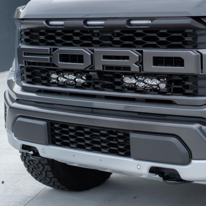 Baja Designs 2021+ Ford Raptor OnX6 Behind Grill Kit -10in. Amber D/C Secondary image