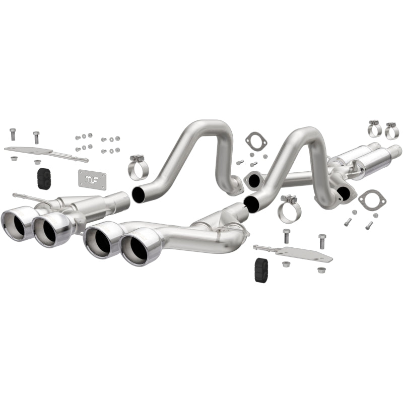 Magnaflow 00-04 Chev Corvette V8 5.7L Comp Series Quad Ctr Rr Exit SS Cat-Back Perf Exhaust Secondary image