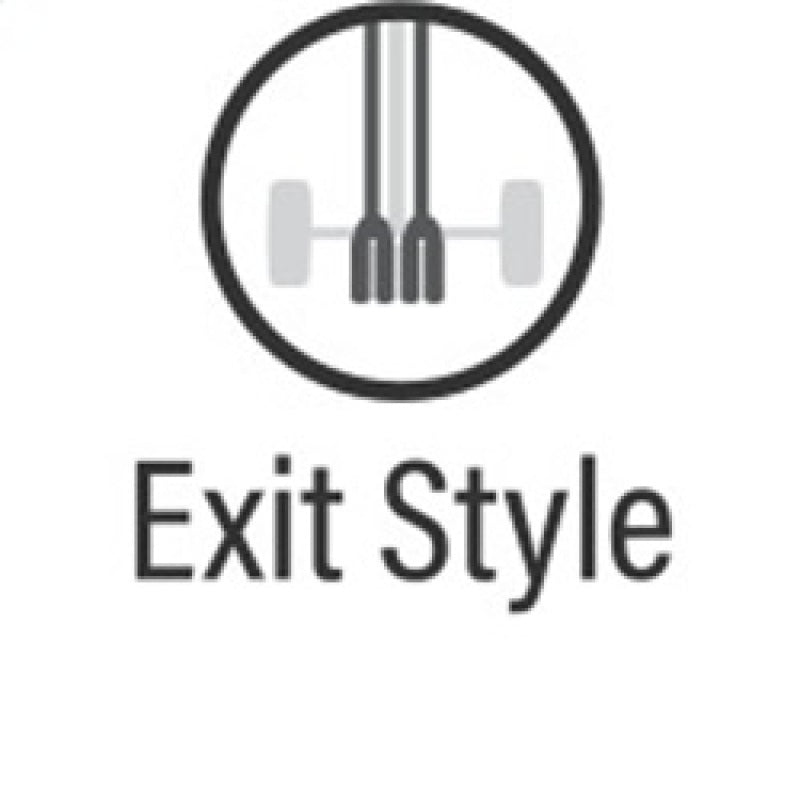 Exit style graphic for MagnaFlow Sys C/B 97-04 Corvette C5 5.7L