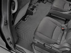 WeatherTech 2018+ Honda Odyssey Rear FloorLiner - Black (Fits 7/8 Passenger Models) in vehicle interior.