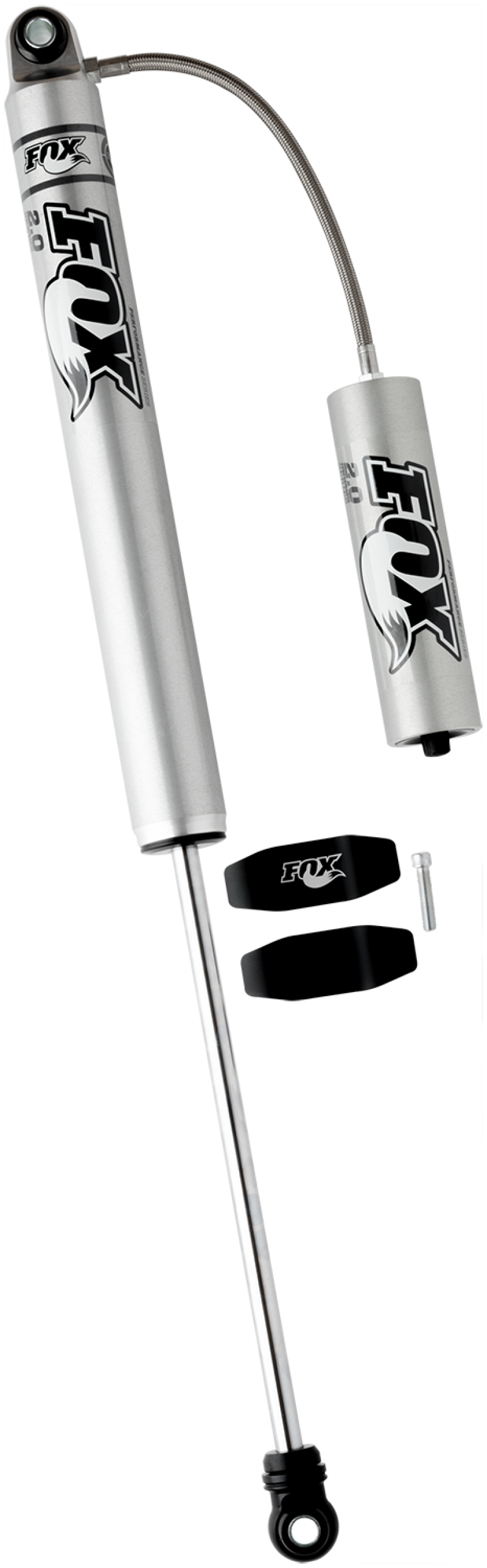 Fox 99+ Chevy HD 2.0 Performance Series 14.1in. Smooth Body Remote Res. Rear Shock / 7-10in. Lift for offroad performance upgrades.