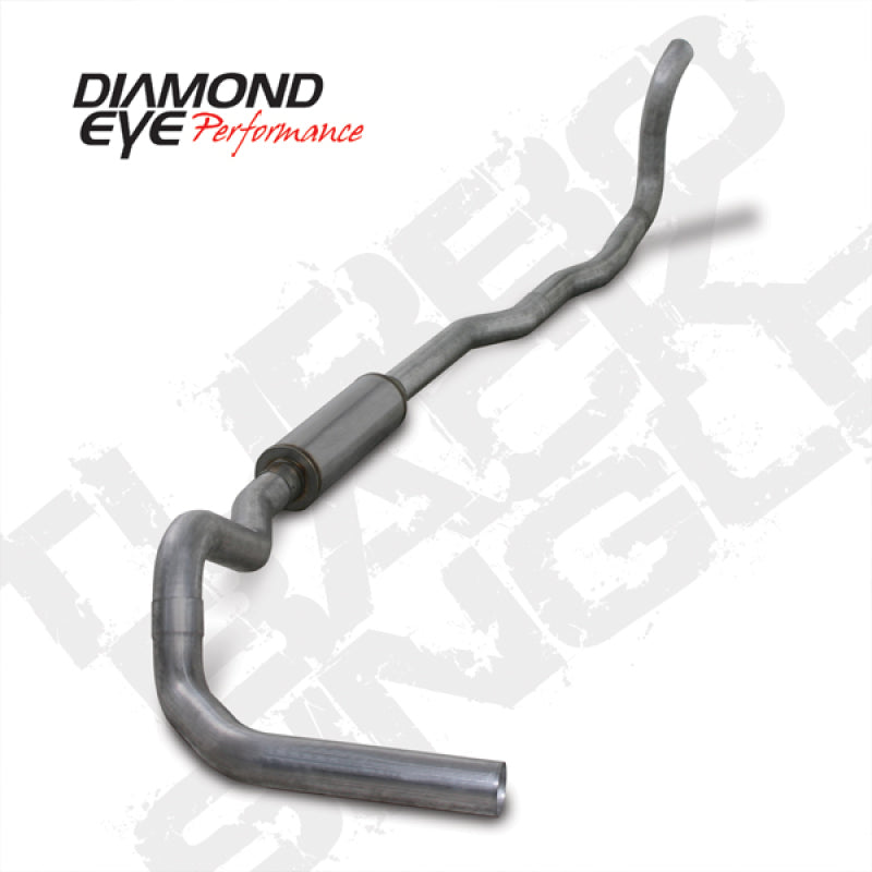 Diamond Eye KIT 4in Turbo Back SGL AL: 4-WHEEL DRIVE ONLY 89-93 DODGE CUMMINS 5.9L Secondary image