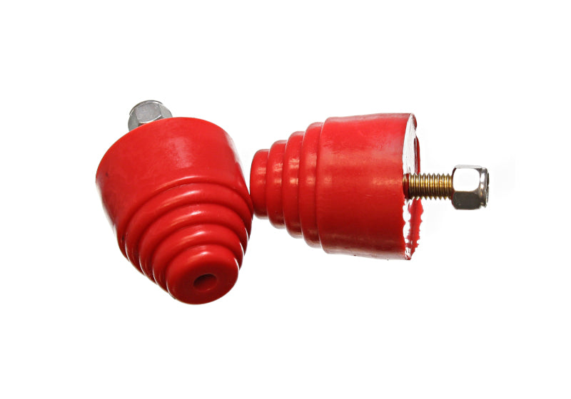 Energy Suspension All Purpose Red Bump Stop Set 2 1/8 inch Tall / 2 inch dia. (2 per set) for offroad performance upgrades.