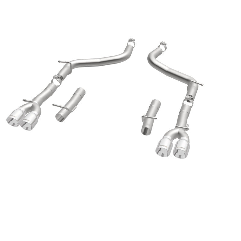 MagnaFlow Axle-Back, SS, 2.5in, Quad Split Rear 3.5in Tip 2015 Dodge Challenger 3.6L V6 exhaust system parts