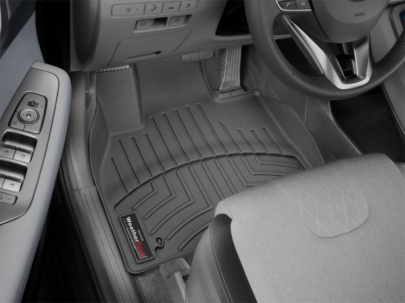 WeatherTech 20+ Hyundai Palisade Front FloorLiner - Black in car.