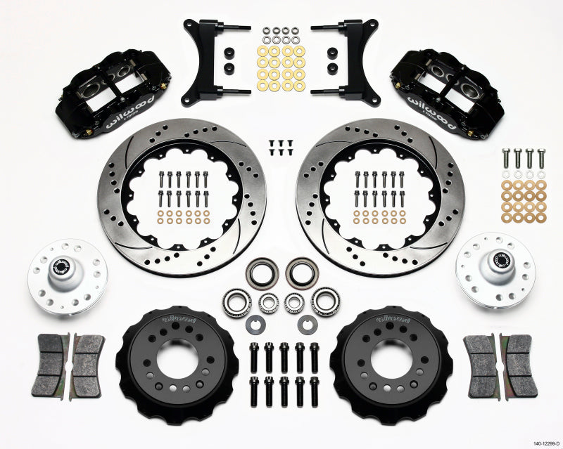 Wilwood Narrow Superlite 6R Front Hub Kit 14.00in Drilled 79-87 GM G Body Secondary image