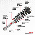 Rancho 07-20 Toyota Tundra Front Right Quick Lift Loaded components diagram