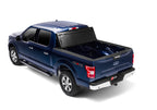 BAK 21-22 Ford F-150 (Incl. 2022 Lightning) BAKFlip FiberMax 5.7ft Bed Cover installed on blue truck