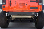 Fishbone Offroad 07-18 JK Wrangler Rubicon and Unlimited Jeep JK Rear D-Ring Frame Mounts on an orange Jeep