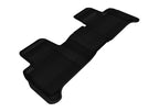 3D MAXpider 2012-2018 Mercedes-Benz GLE-Class/GLS-Class/ML-Class Kagu 2nd Row Floormats - Black in sleek design