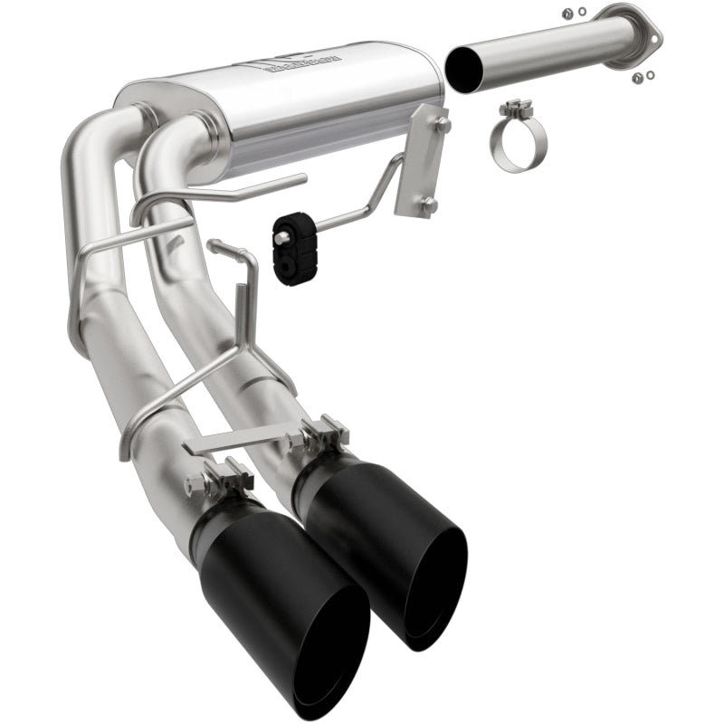 Magnaflow 15-20 Ford F-150 Street Series Cat-Back Performance Exhaust System components with dual tips and piping.