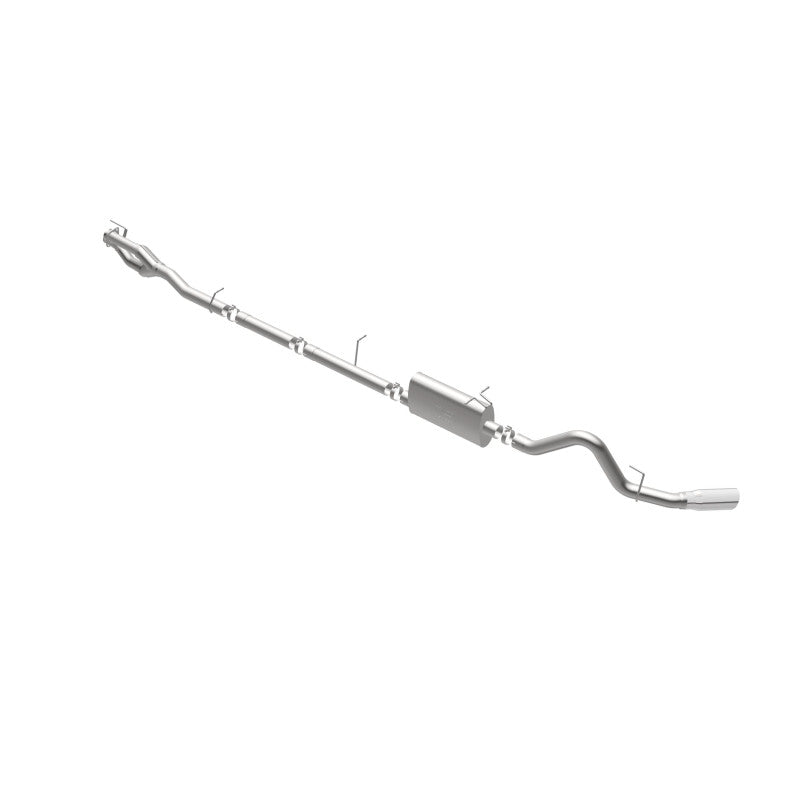 MagnaFlow Sys C/B 11-15 Ford Super Duty F250 6.2L EC CC, SS 3.5in Single Rear Pass Side Ext 5in Tip exhaust system