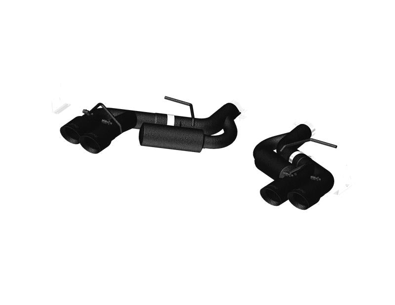 MBRP 16-19 Chevy Camaro V8 6.2L 6spd 3in Black Race Dual Axle Back w/ 4.5in Quad Dual Wall Tips Secondary image