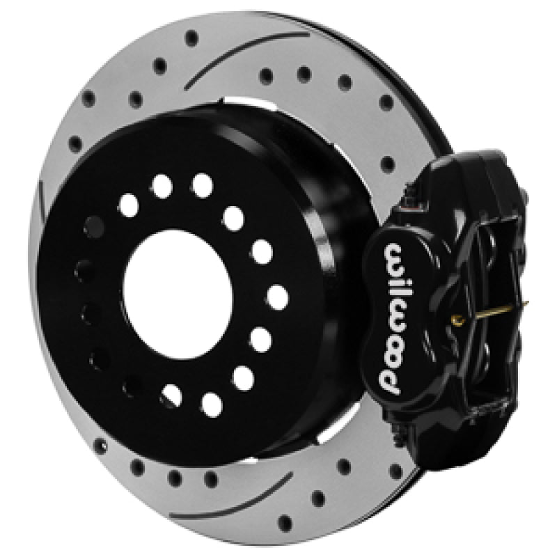 Wilwood Chevy Monte Carlo Forged 4 Piston DynaPro Black Caliper HP32 VV D&S Rotor - 11.00x0.81 Secondary image