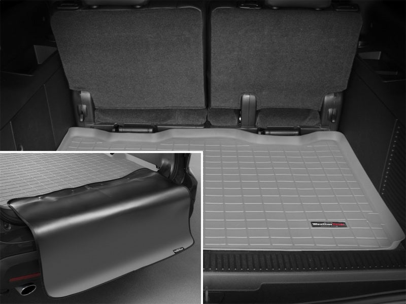 WeatherTech 07-13 Chevrolet Suburban Cargo With Bumper Protector - Grey Secondary image