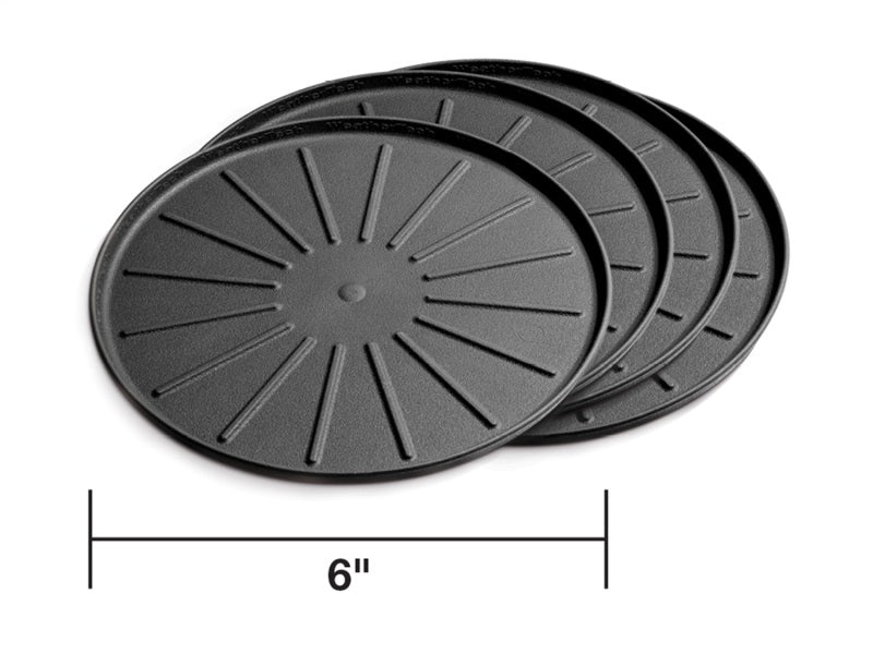 WeatherTech Round Coaster Set 6in. - Black (Set of 4) Secondary image