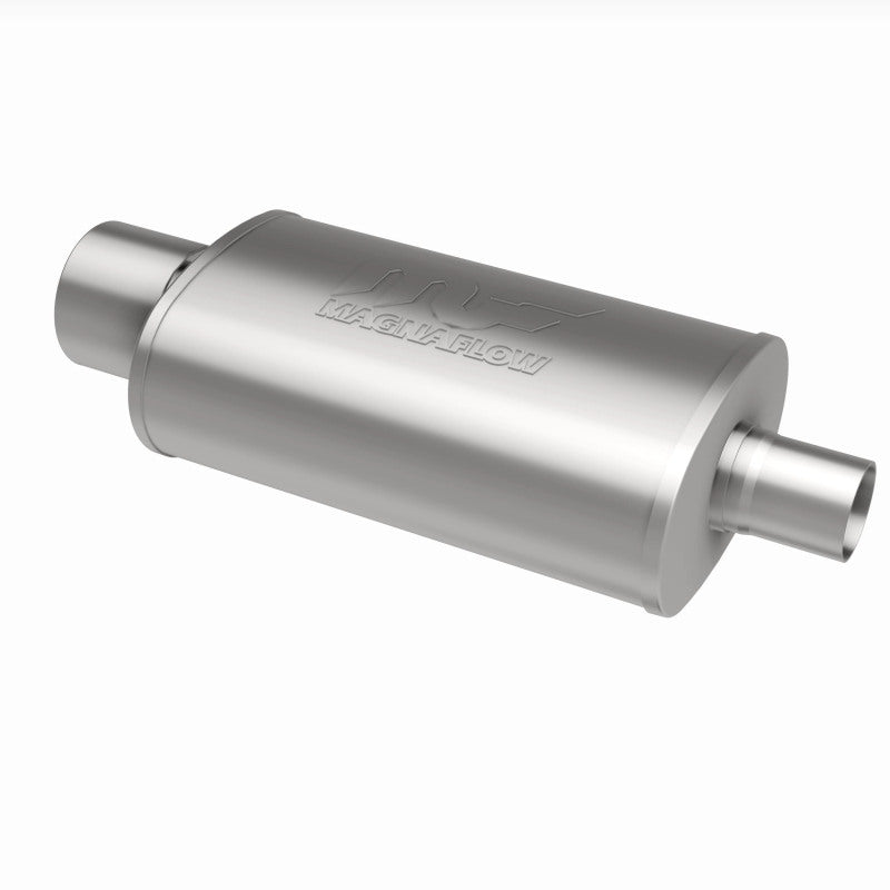 MagnaFlow Muffler W/Tip Mag SS 14X5X8 2.25/4. with integrated welded tip for offroad performance upgrades.