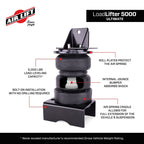 Air Lift Loadlifter 5000 Ultimate Air Spring Kit w/ Internal Jounce for 21-24 Dodge Ram TRX 4WD with features highlighted.