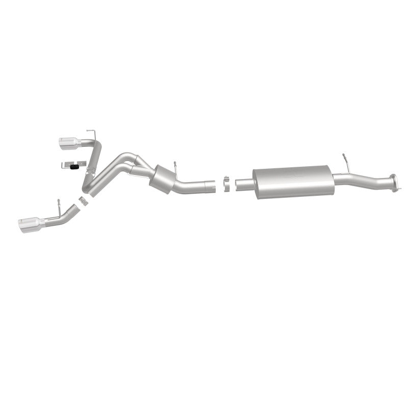 MagnaFlow Sys C/B 07 GM Hummer H2 Split Rear exhaust system for offroad performance upgrades.