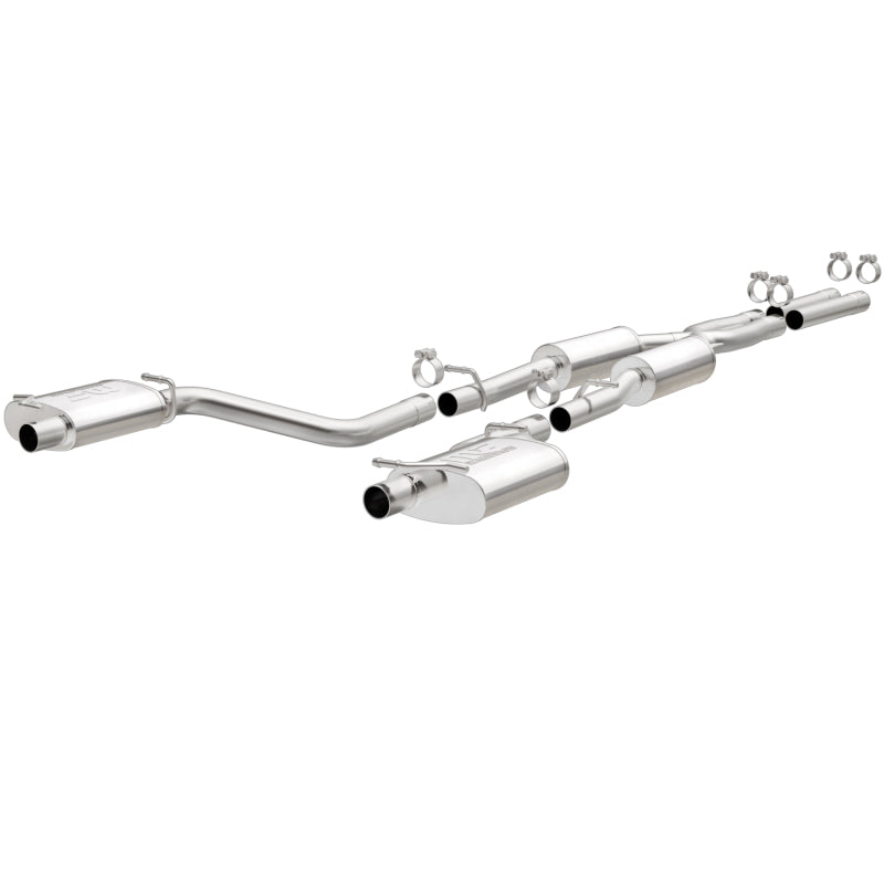 MagnaFlow Cat-Back SS 2.5in Dual Split Rear Exit (OEM Tips) 15-16 Dodge/Chrysler Charger/300 5.7L V8 Secondary image