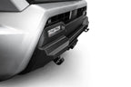 Addictive Desert Designs 2024 Toyota Tacoma Stealth Center Mount Winch Front Bumper detail with offroad lighting