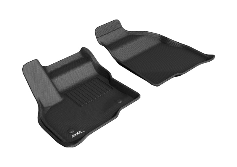 3D MAXpider 2017-2020 Chevrolet Bolt Ev Kagu 1st Row Floormat - Black Main image