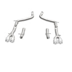 MagnaFlow Axle-Back, SS, 2.5in, Quad Split Rear 3.5in Tip 2015 Dodge Challenger 3.6L V6 exhaust system parts