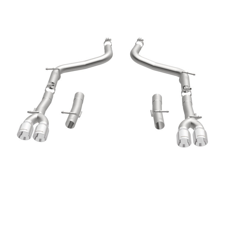 MagnaFlow Axle-Back, SS, 2.5in, Quad Split Rear 3.5in Tip 2015 Dodge Challenger 3.6L V6 exhaust system parts