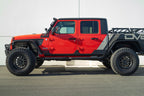 DV8 Offroad 20-23 Jeep Gladiator JT Rock Skins on red Jeep