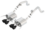 Borla 14-18 C7 Corvette Stingray Axle-Back ATAK Exhaust 2.75in To Muffler Dual 2.0in Out 4.25in Tip components