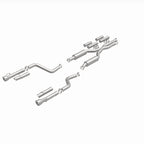 MagnaFlow 2017+ Dodge Charger 409 SS Polished 3in Quad Tips Cat-Back Exhaust components