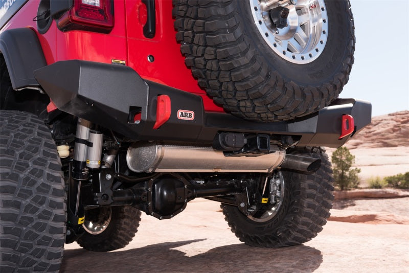 ARB Rear Bar Suits Jl Txt Black on a Jeep for offroad performance