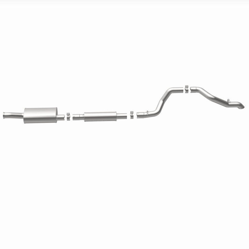 MagnaFlow 19+ Jeep Wrangler JL Overland Series Cat-Back Performance Exhaust System layout for offroad performance upgrades.