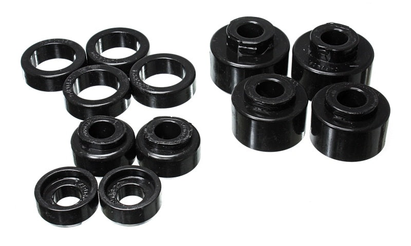Energy Suspension 2005-07 Ford F-250/F-350 SD 2/4WD Reg Cab Body Mount Set - Black for offroad parts and performance upgrades.