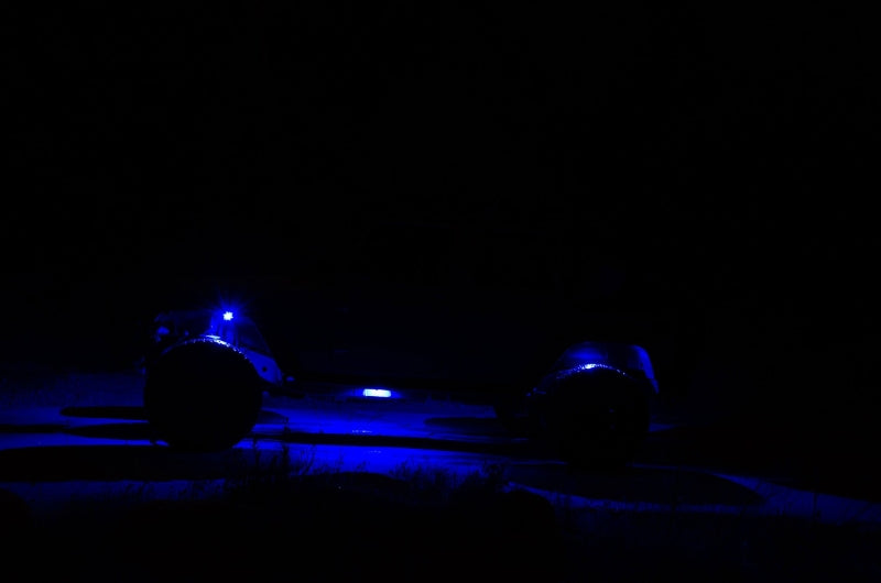 KC HiLiTES C-Series RGB LED Rock Light Kit (Incl. Wiring) - Set of 6 illuminating vehicle at night