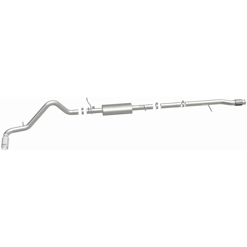 Magnaflow 14 Chevy Silverado V8 5.3L CC/EC Cab Single P/S Rear Exit Stainless Cat Back Perf Exhaust piping for trucks