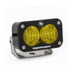 Baja Designs S2 Pro Wide Cornering Pattern LED Light - Amber for offroad lighting and electrical needs.